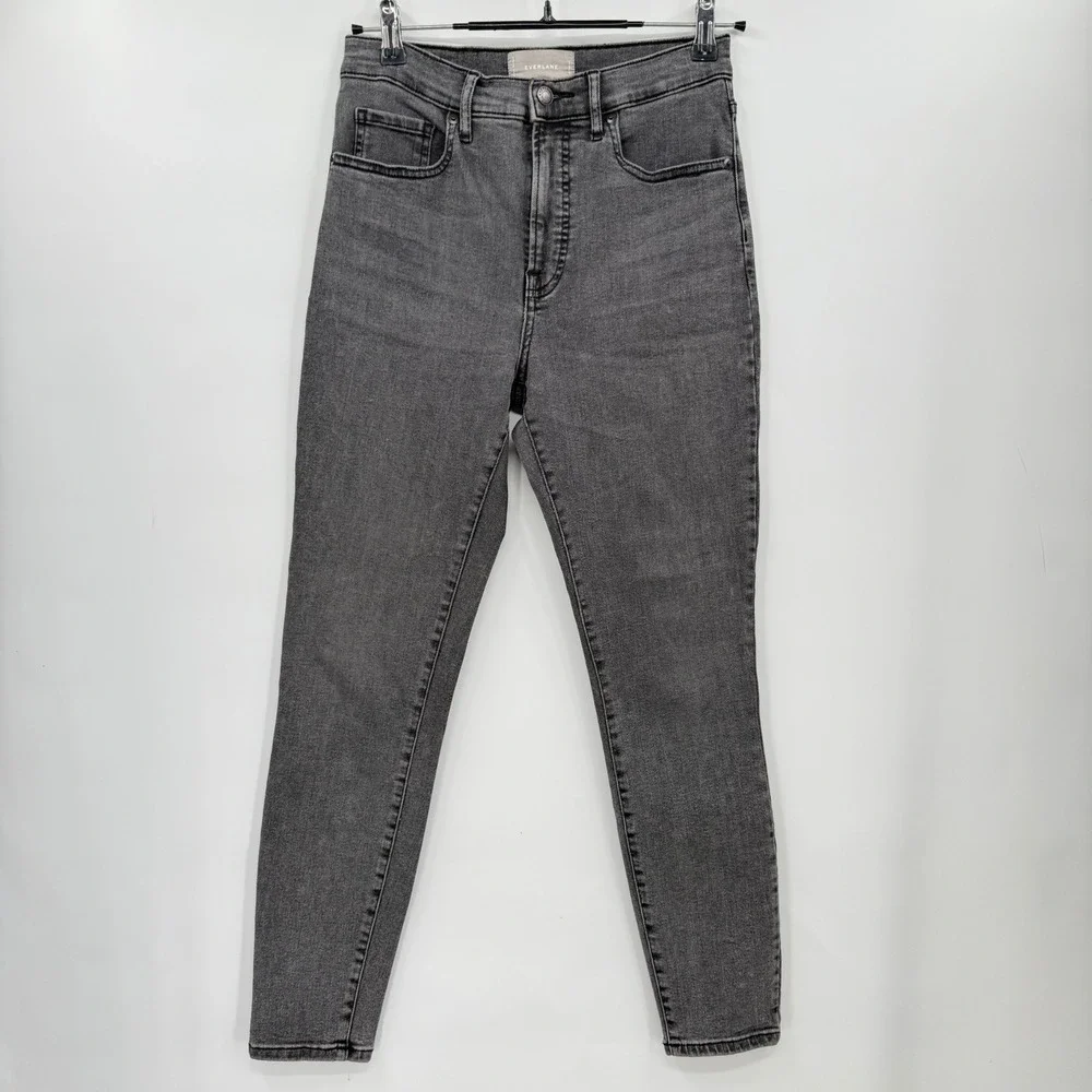 Everlane The Original High Rise Skinny Jeans Dark Gray Women's Size 28
